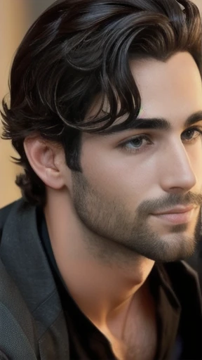 a jew man in a heartthrob, focus on his face.