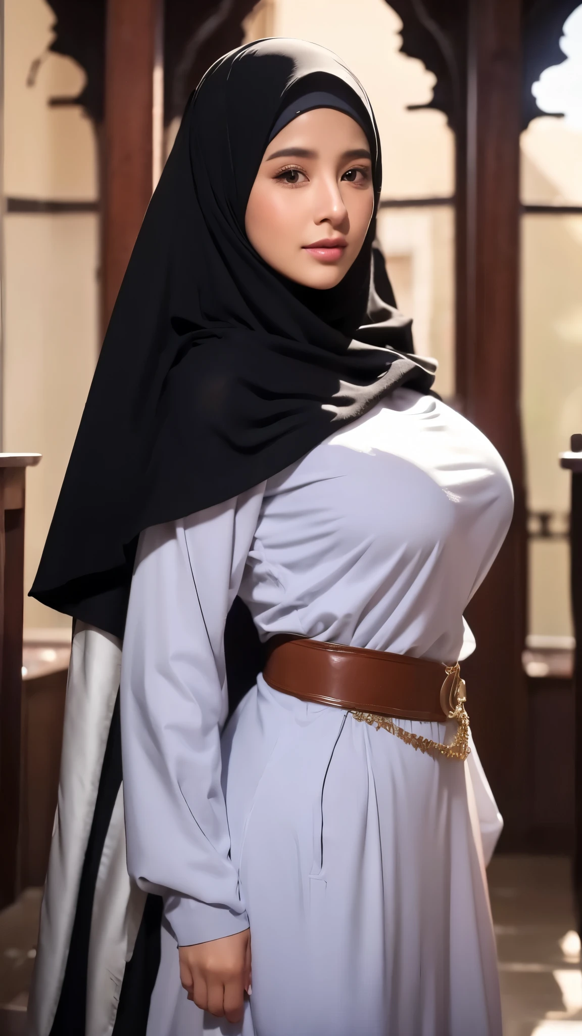 Hijab big breast realistic