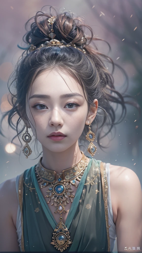 (RAW shooting, 32k:1.5, highest quality, masterpiece, Ultra-high resolution), (Night outdoors:0.5, Dramatic moonlight:0.9, Mysterious World:1.2, Expressions of sadness:1.0), Side Shot, Fractal Art:1.3, Perfect dynamic composition:1.3, Very detailedな肌と顔の質感:1.3, Dynamic flow of water waves:1.3, Dynamic air flow:1.3, The subject is observed from a distance, elegant and sophisticated:0.5, Fair skin, Incredibly slim body:0.9, Very beautiful face, Water droplets on the skin, (Light reflects, Yoga Wear:1.3, Zazen pose 1.3, Meditation pose:1.3), Very accurate, Very detailed, Big eyes that exude beauty, Beautiful lips, Unreal atmosphere, Earrings, bracelet