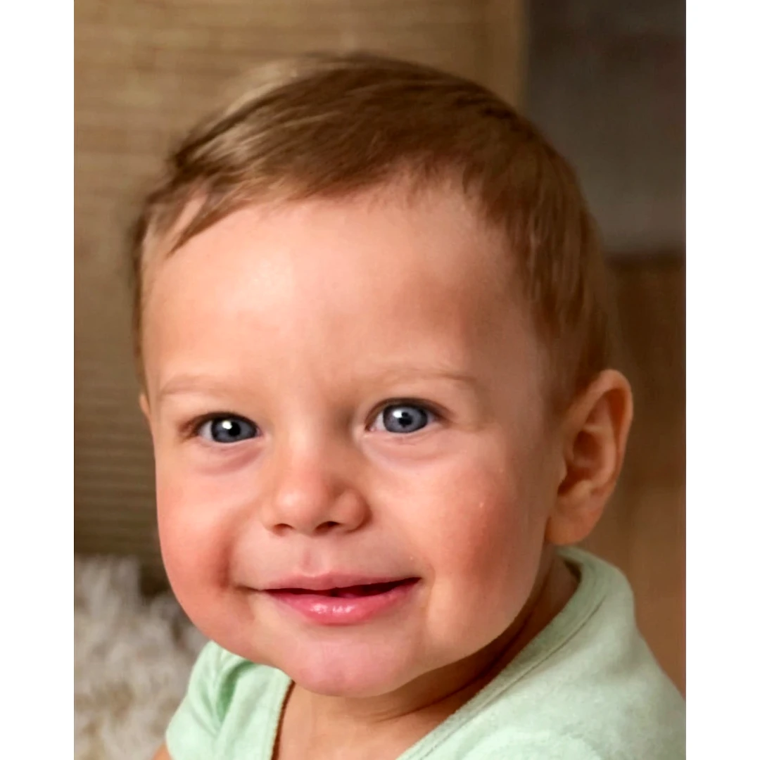 there is a rapaz jovem laying in bed with a remote control, um ainda feliz, Quatro anos de idade, happily smiling at the camera, 4 anos, Connor Hibbs, taken at the beginning of 2020, smiling at the camera, rapaz jovem, cabelo ruivo com sardas, smiling at the camera, garotinho, relaxando e smiling at the camera