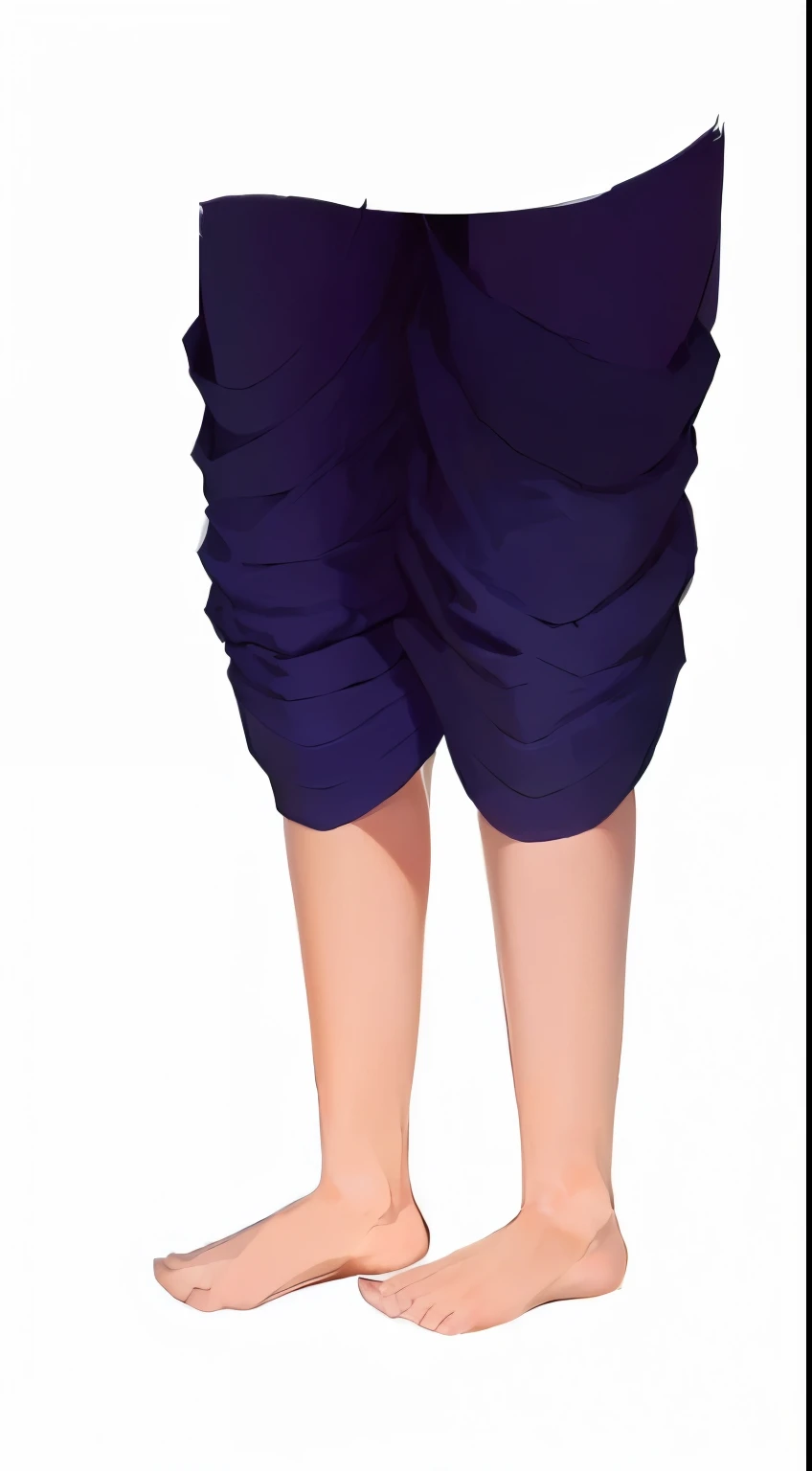 a cartoon image of a person wearing a pair of shoes, tight wrinkled cloath, detailed legs looming over you, detailed legs towering over you, large thighs, wearing skirt, legs visible, sarong, normal legs, thighs, knees tucked in, with fluent cloths, detailed legs, style in digital painting, a digital painting, thighs close up