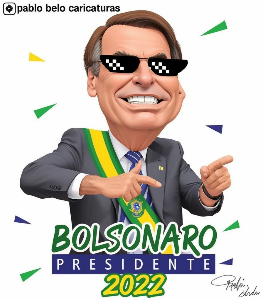 man in a suit, president brazil Bolsonaro. Full body, and without the texts