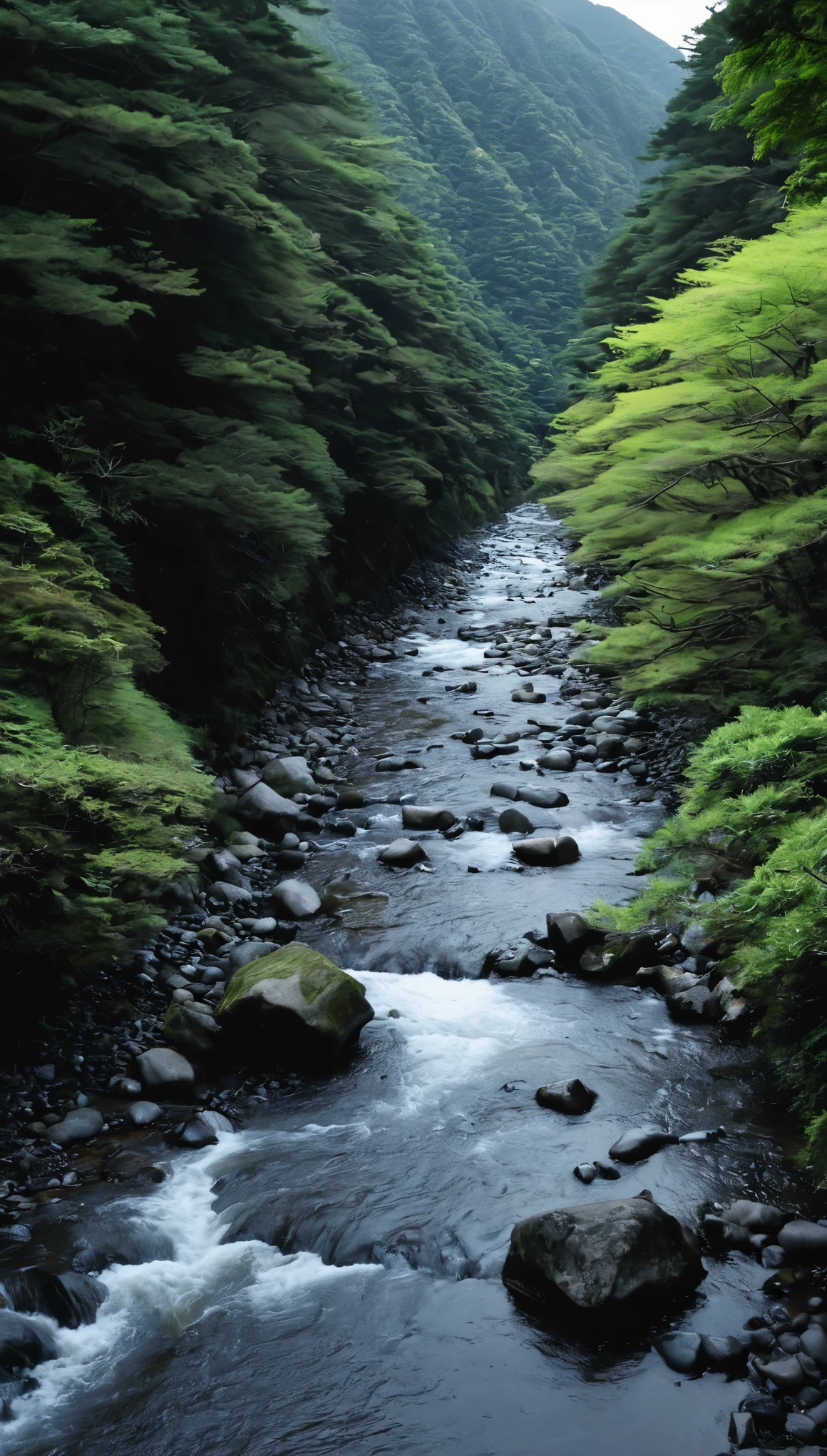 Dark River、Mountain stream、