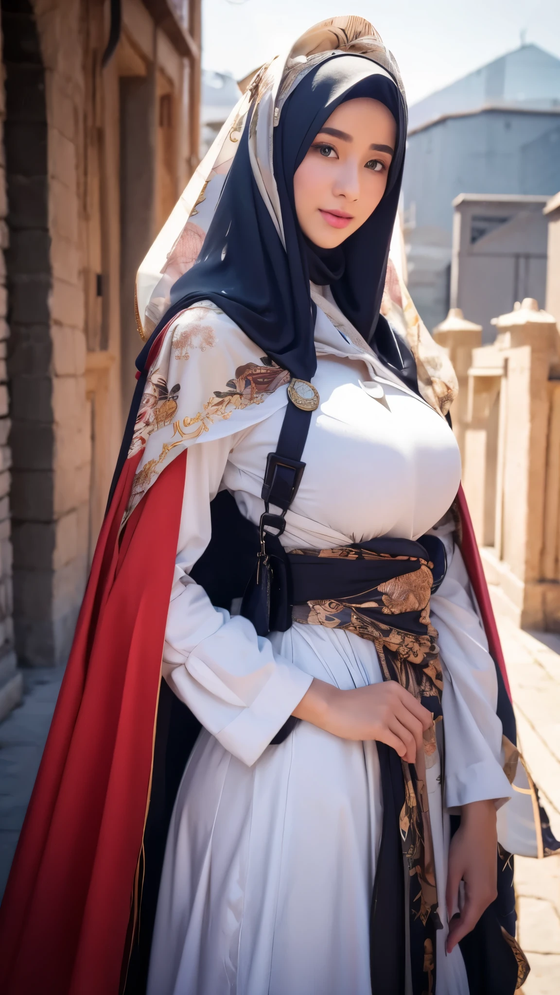 Hijab big breast realistic