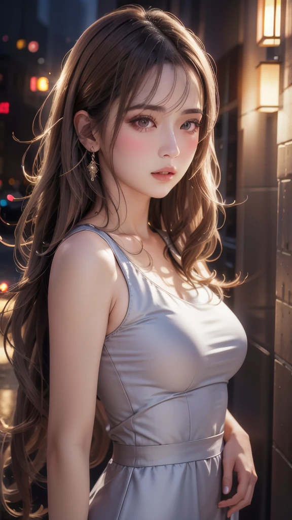 (masterpiece, best quality:1.2), 1girl, solo, beautiful detailed eyes, beautiful detailed lips, extremely detailed face and hair, long eyelashes, elegant dress, serene expression, ambient lighting, warm color palette, cinematic composition, photorealistic, studio lighting