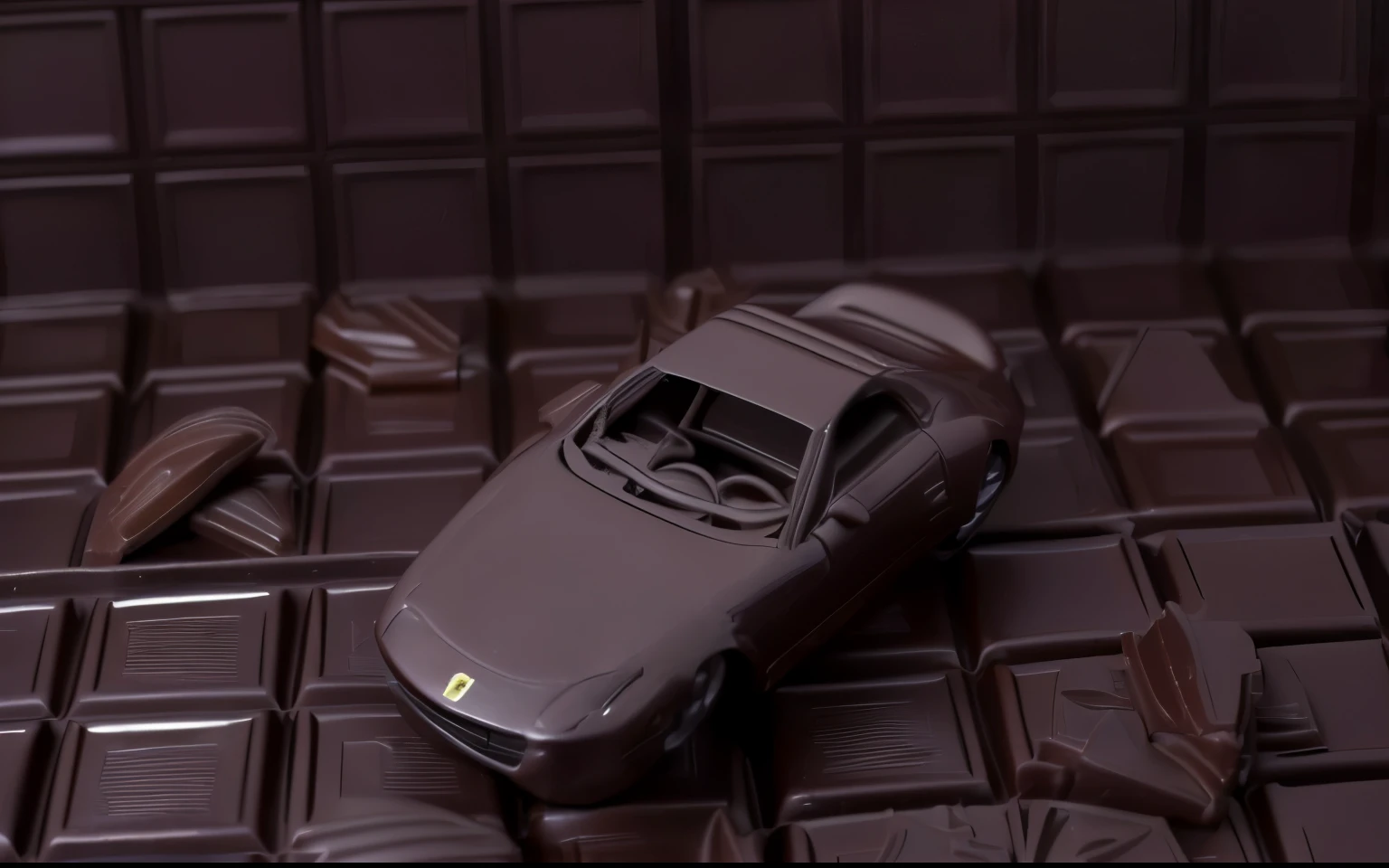 Ferrari made of chocolate