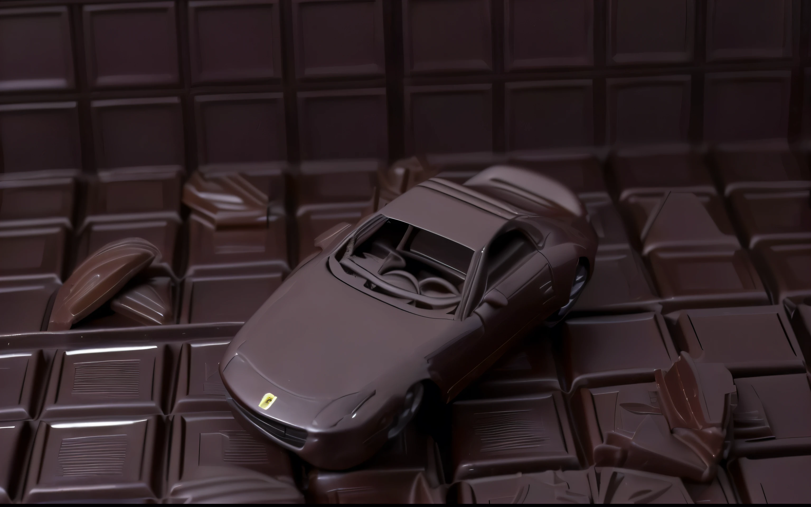 Ferrari made of chocolate