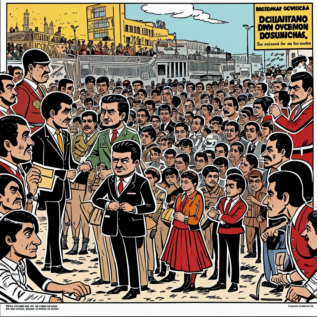 Political cartoon from Mexico on October 2, 1968