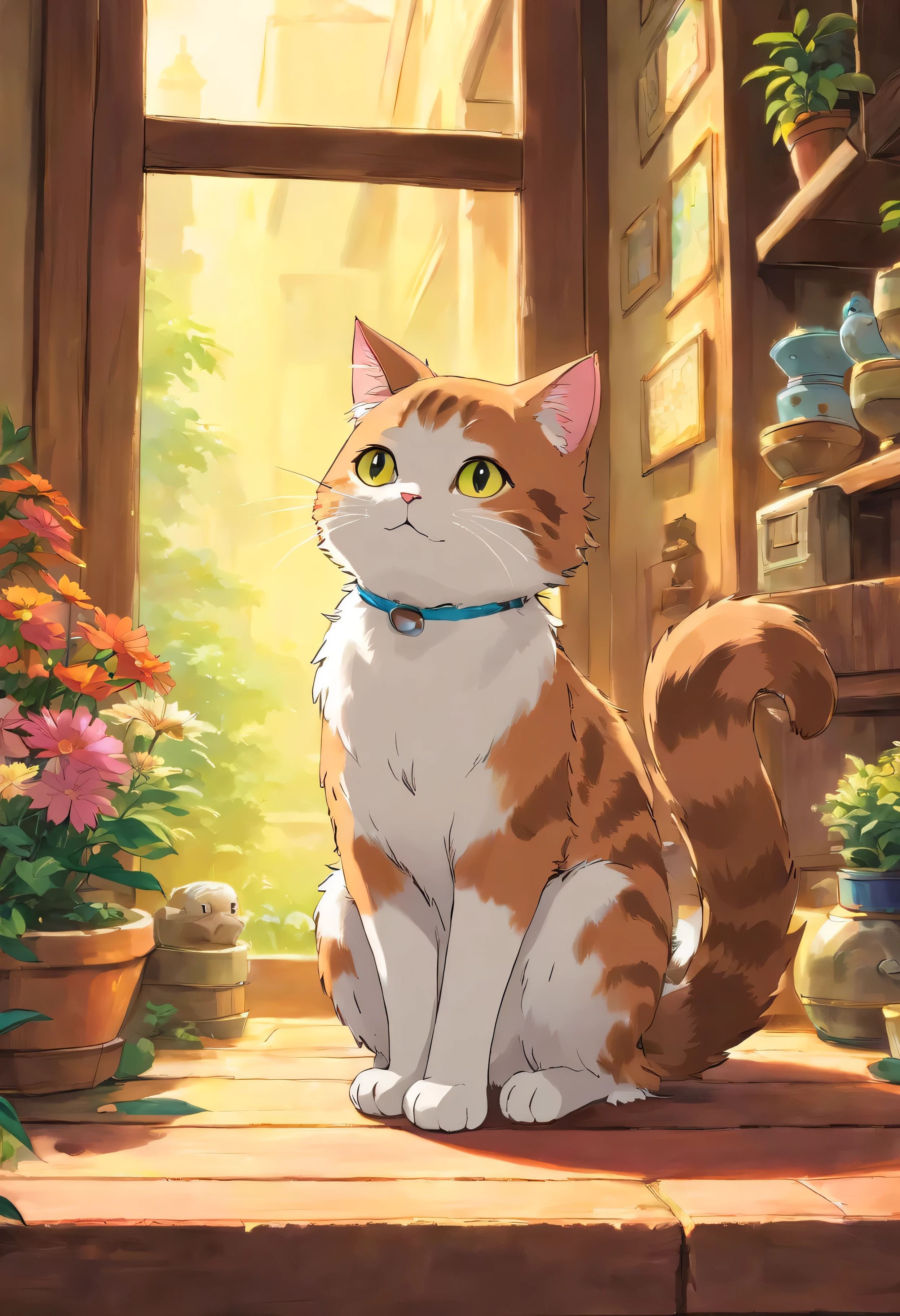 The cat is so cute