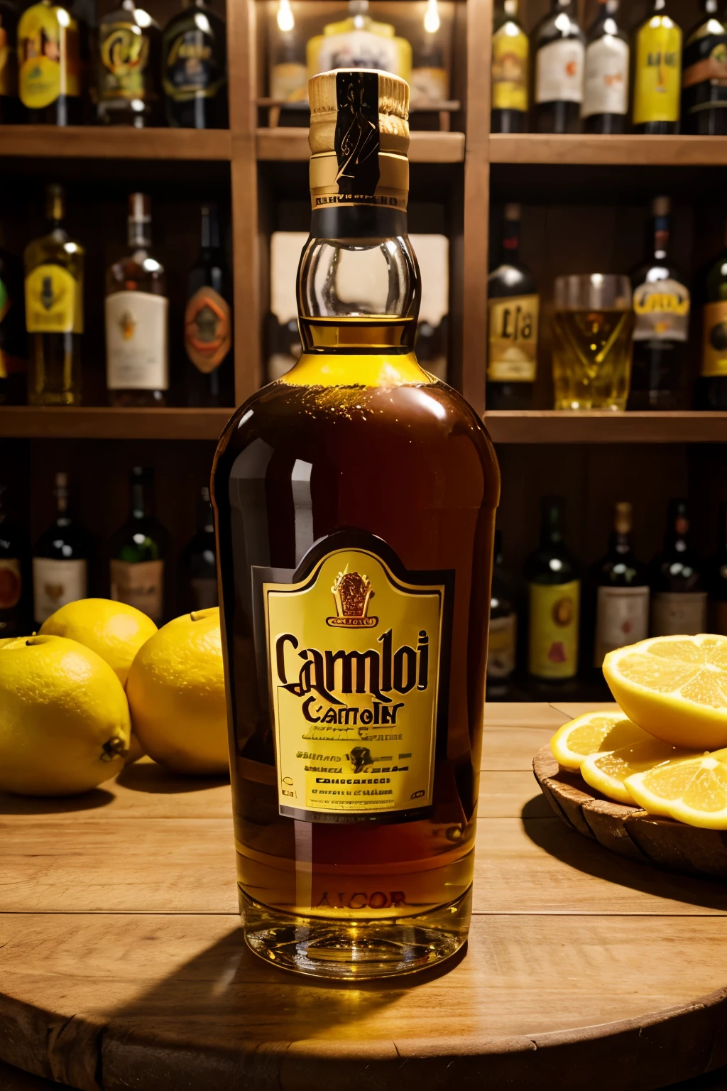 Etiqueta para licor de carambola