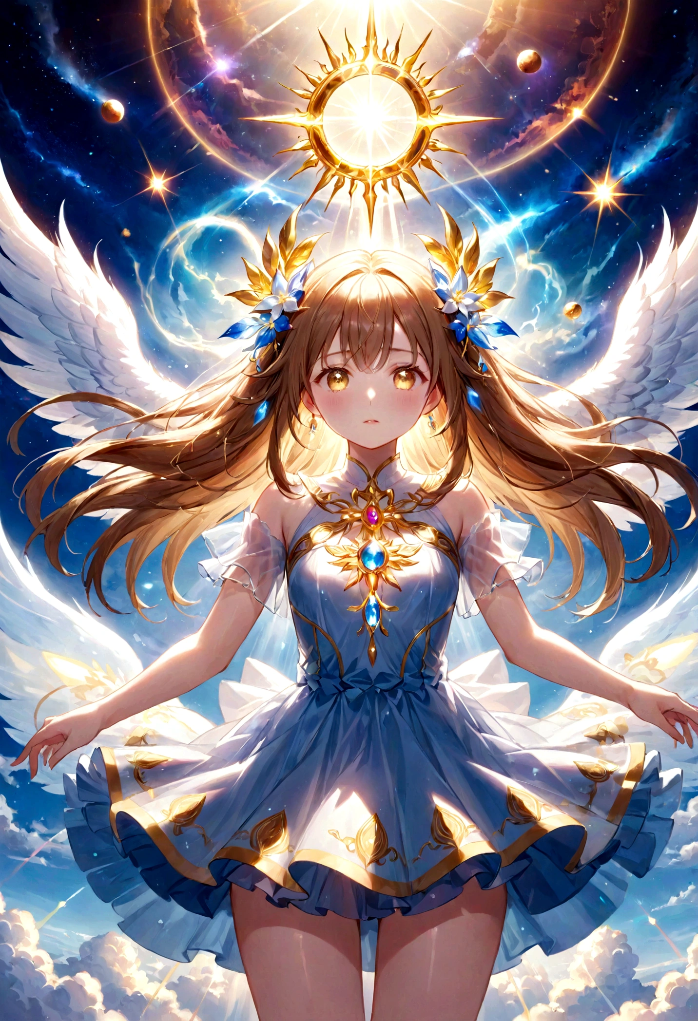 heaven　tears　aura　Baoyu　Dazzling Light　god々Shii　Intense light　sun　後ろ姿の女god　Transparent appearance