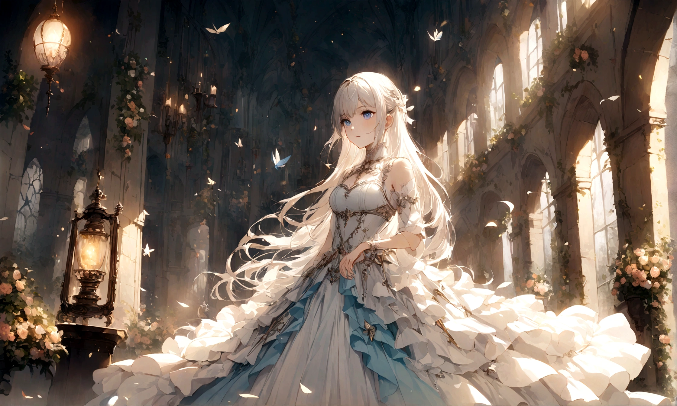 月光の女神のイラスト,絶妙で夢のような,謎めいた光,夜は 月光の女神のイラスト,絶妙で夢のような,謎めいた光,夜は