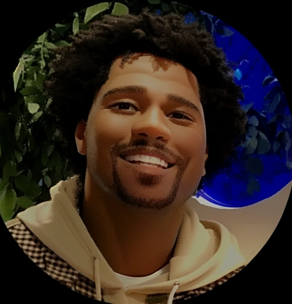 black man smiling