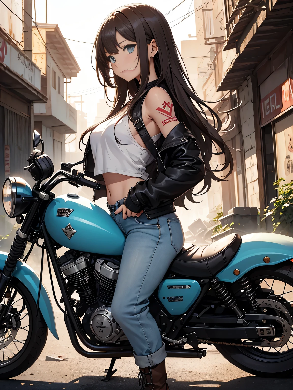 Sexy. Ebony skin. Long black hair. NSFW.