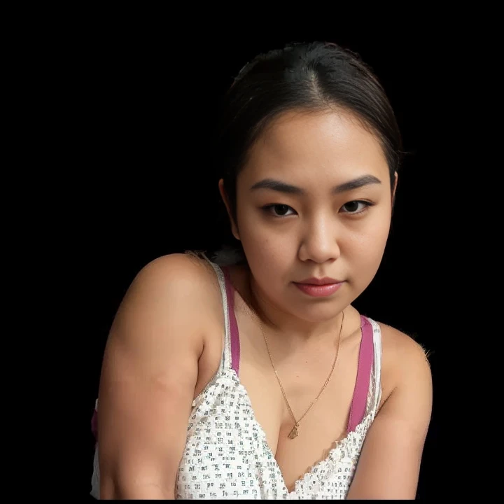 Indonesian woman, thick body, cold atmosphere , thick cheeks , full body , random pose, wavy short hair , thick hips, 40 years old , slightly fat arms , slightly fat belly , thick thighs pants