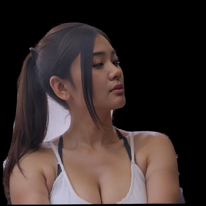 Indonesian woman, thick body, cold atmosphere , thick cheeks , full body , random pose, wavy short hair , thick hips, 40 years old , slightly fat arms , slightly fat belly , thick thighs pants