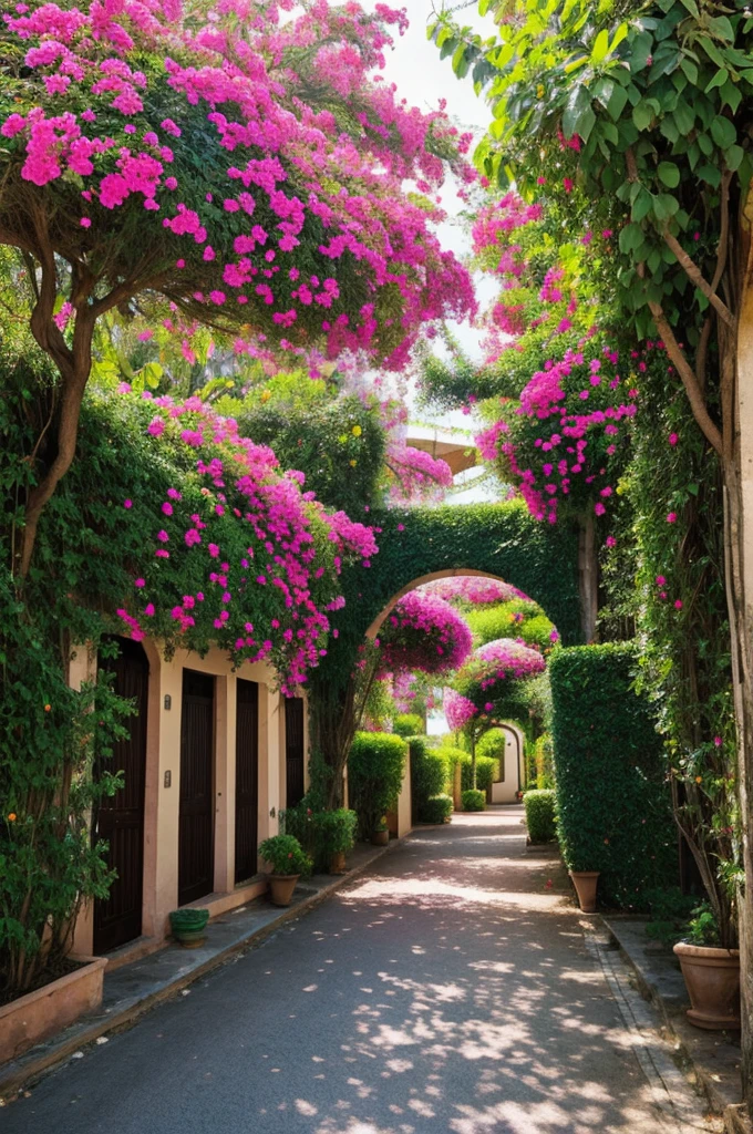 A place like a bougainvillea garden 