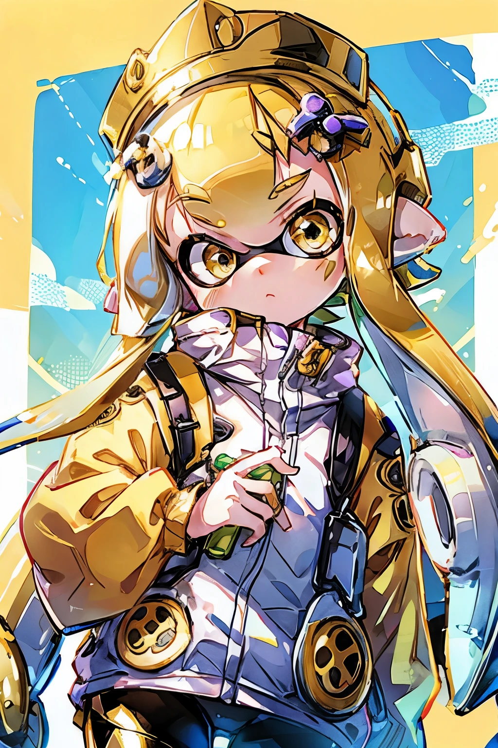 Splatoon Girl、Golden Eyes、tits、