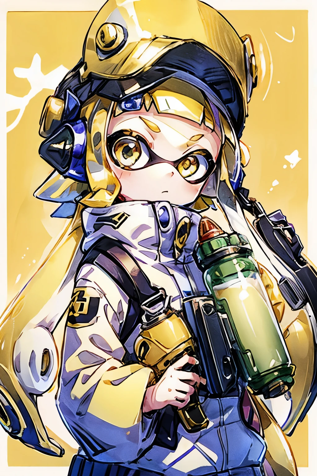 Splatoon Girl、Golden Eyes、tits、