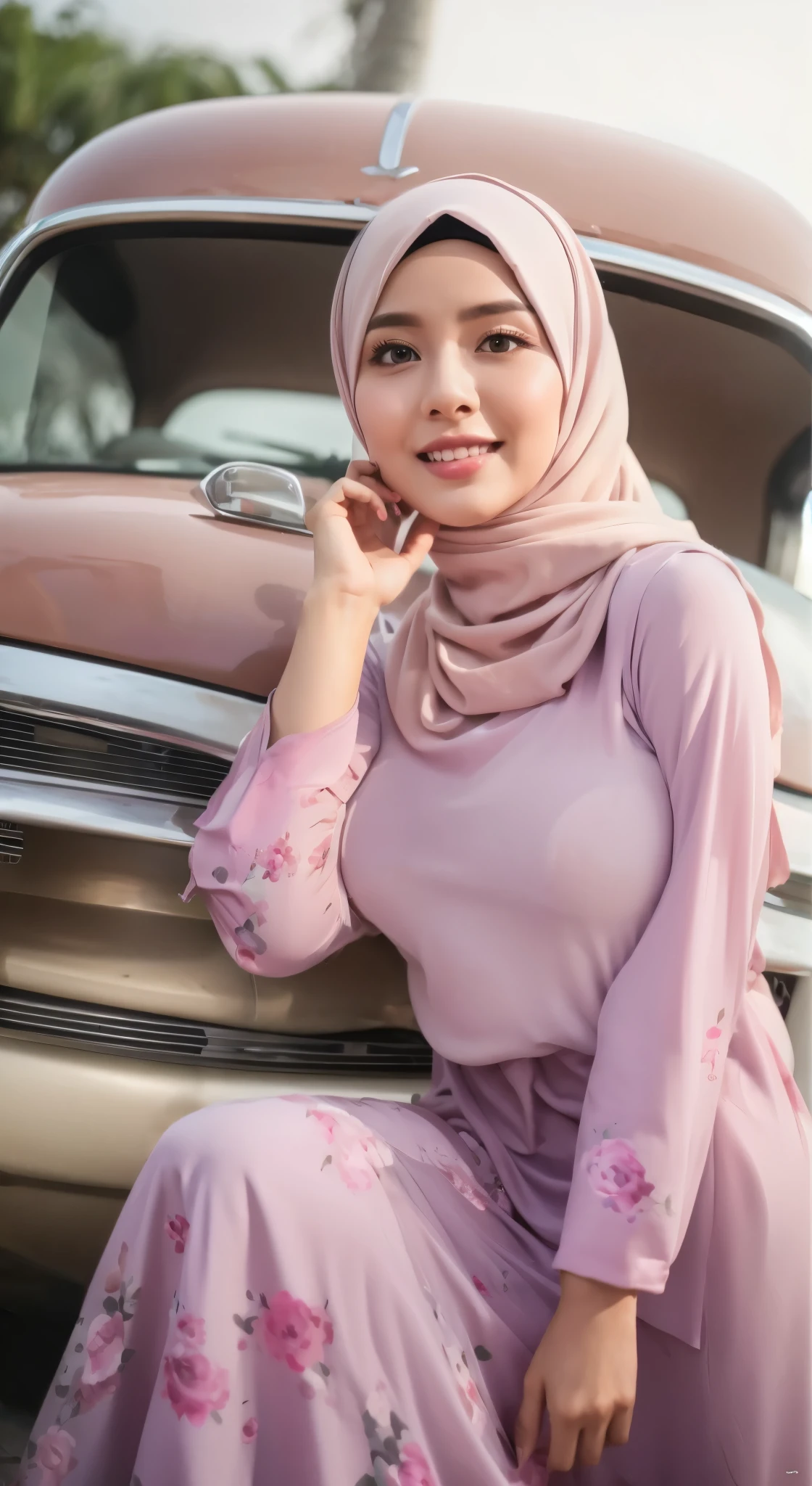Hijab big breast tealistic