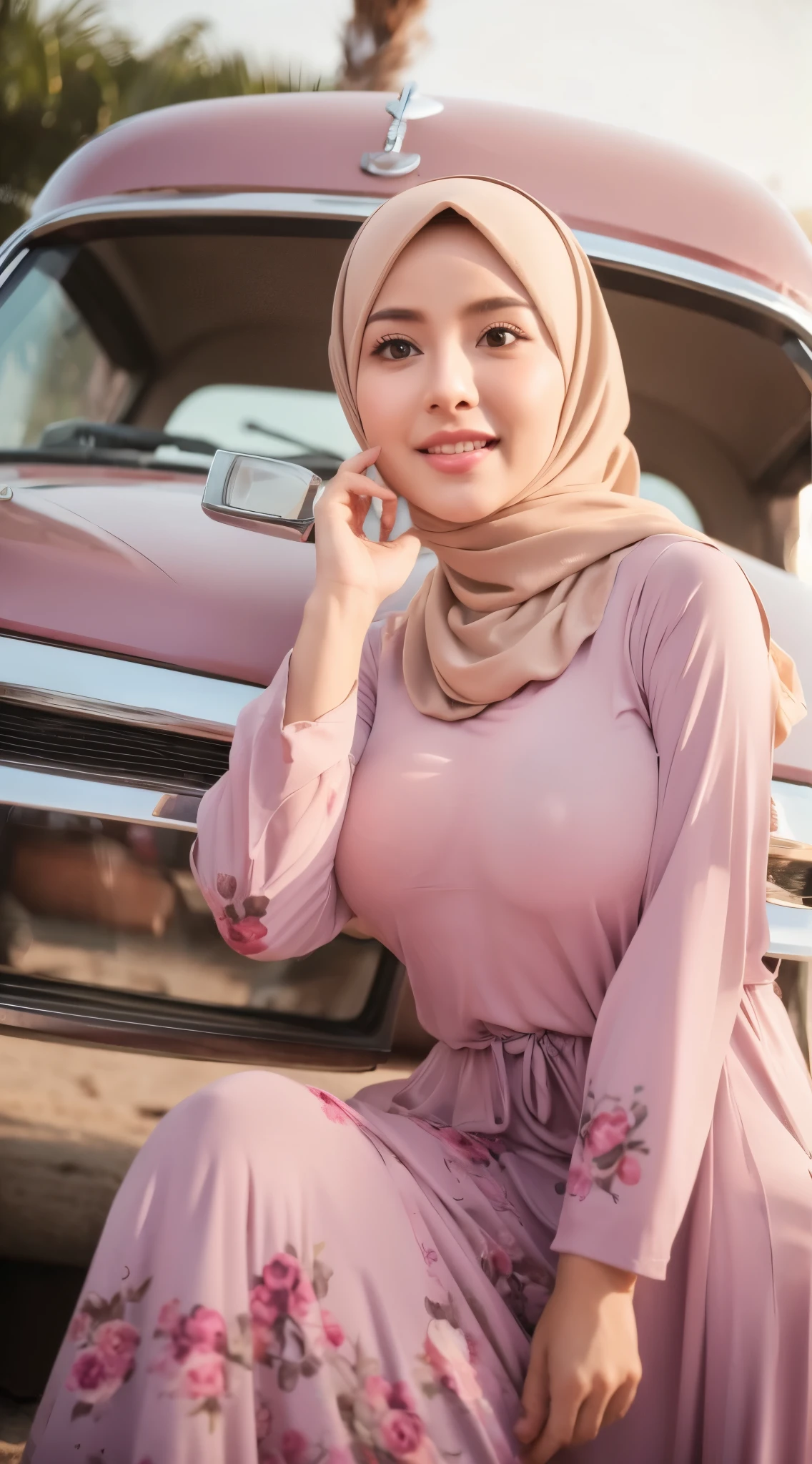 Hijab big breast realistic