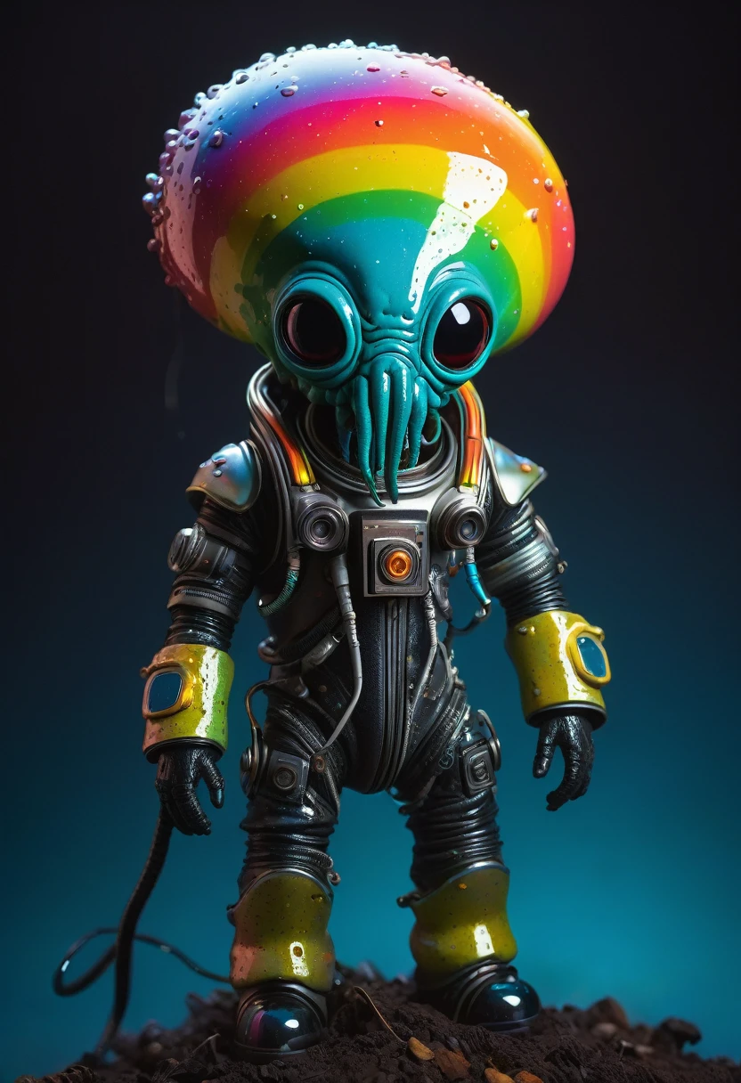 8K, ARTISTIC photogrAphy, best quAlity, mAsterpiece: 1.2), A (potrAit:1.2) Don Bluth Style  ASTRONAUT Cthulhu noir Toon Doll, full body RAW candid cinema, black hair, 16mm, color graded portra 400 film, remarkable color, ultra realistic, sad admosphere, dark lighting, oppressive atmosphere, depressive colors, kodak portra 400, photograph,r, Natural Light,  Pinhead lighgts, blur reflection, Brush Strokes, Smooth, abstract, Splatter, Oil On Canvas, rainbow colors, fractal isometrics details bioluminescens : a stunning realistic photograph of wet bone structure, 3d render, octane render, intricately detailed, titanium decorative headdress, cinematic, trending on artstation | Isometric | Centered
