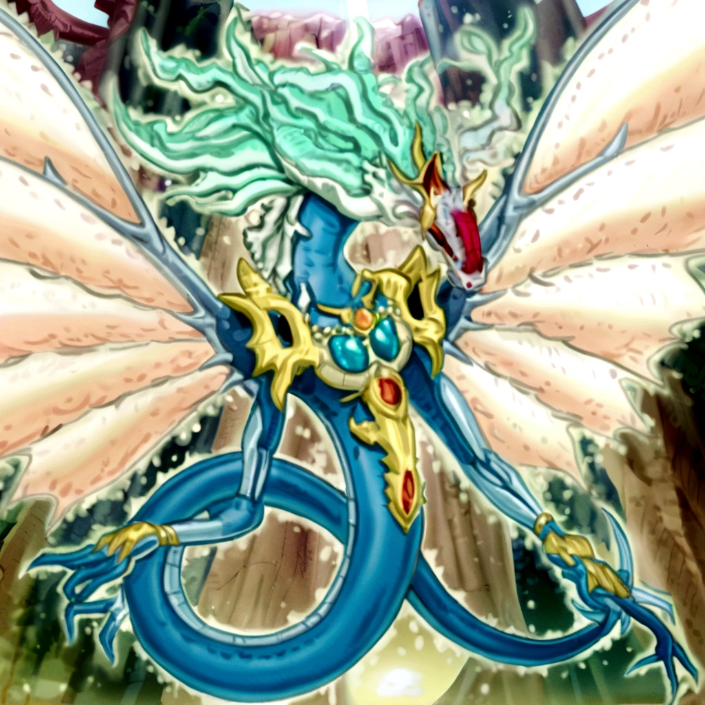  quetzalcoatl, dragon snake with wings, blue eyes white dragon, wiggly ethereal being, slifer the sky dragon