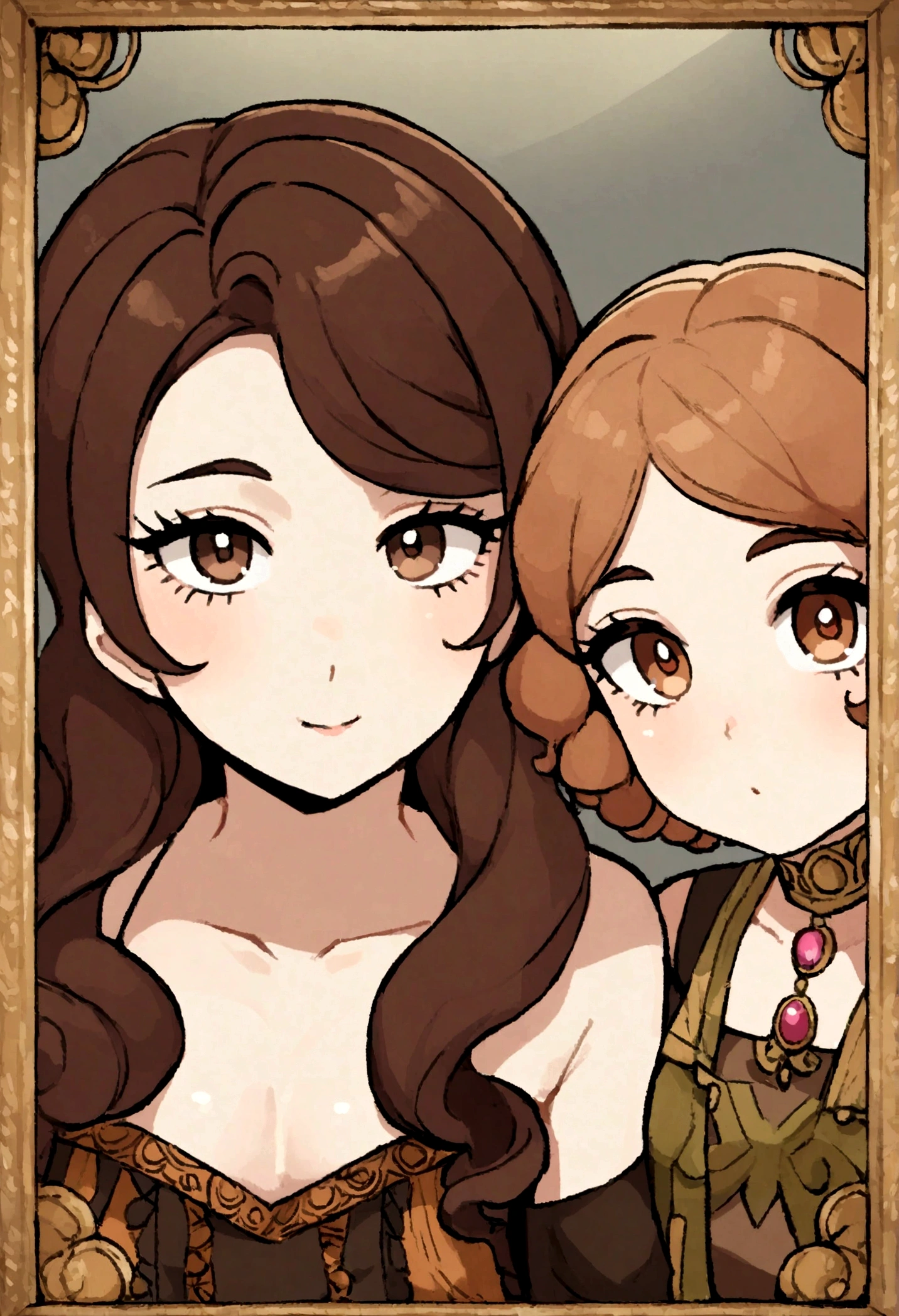 Arafed Woman with Bohemian Clothes, girl with brown eyes, Portrait Sophie Mudd, Long, curly, messy brown hair and big eyes, mirror selfie of a young woman, Violet Myers, looking straight at camera , face with Artgram, subtil make-up, full body picture, It's elegant,