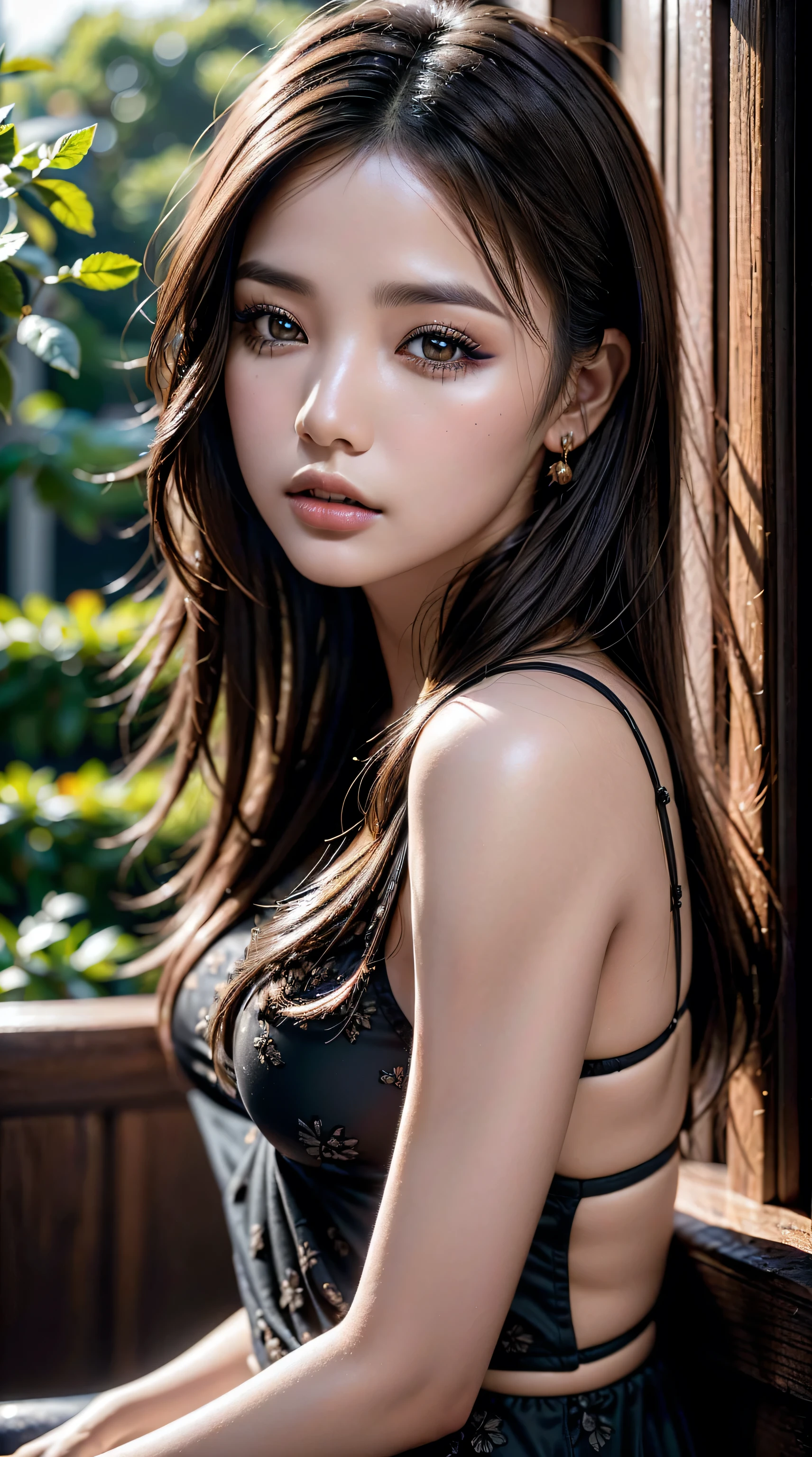 Highest quality, outstanding detail, ultra-high resolution, (fidelity: 1.4), best illustration, favor details, highly condensed 1girl, with a delicate and beautiful face, bent over and off underwear, delicate collarbone, delicate