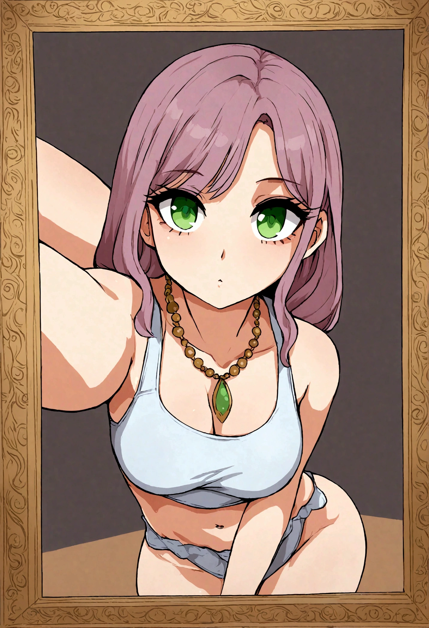 Alafed woman with white tank top and necklace, fille sexy aux yeux verts, Portrait Sophie Mudd, cheveux bruns et grands yeux, Selfie of a young woman, Yeux de chambre, Violet Myers, sans maquillage, maquillage naturel, Regarder directement la caméra, Visage avec Artgram, Maquillage subtil, De superbes photos du corps entier, Pierced green eyes, Bel angle, Pose engageante, fille mignonne, sexy pose, Full body photo, corps entier, corps entier photographié, Brown Goddess, high details, Pose satisfaisante, Porter une jupe grise et des bottes, jupe, Bottes longues nudes