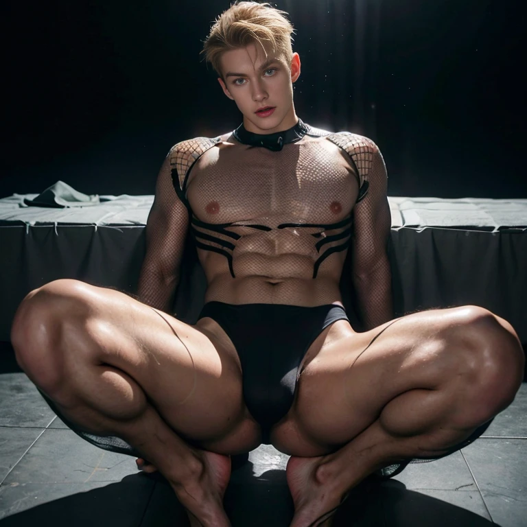 (Photottristic: 1.2, Best Quality, 8k, Sensuality: 1.3, Wet), (Man, Solo, Ukrainian, Dynamic Angle), 20 years old, Actor, Blonde, Bodybuilder, (sweat, wet), Fine skin, (movie lighting),((see through fishnet bodysuit)), Yukata, Soft light, Chest hair， nsfw , Watching Viewers True 8K light and shadow , fullbody portrait , buttock ， foot , eroticism , sexy , man with penis , penis , 16k resolution , ultra-high clarity , hyperrealism, uhd , sexy , kinky , pervert , lying , bottom view , thights high , anal , spread ass , leg open wide
