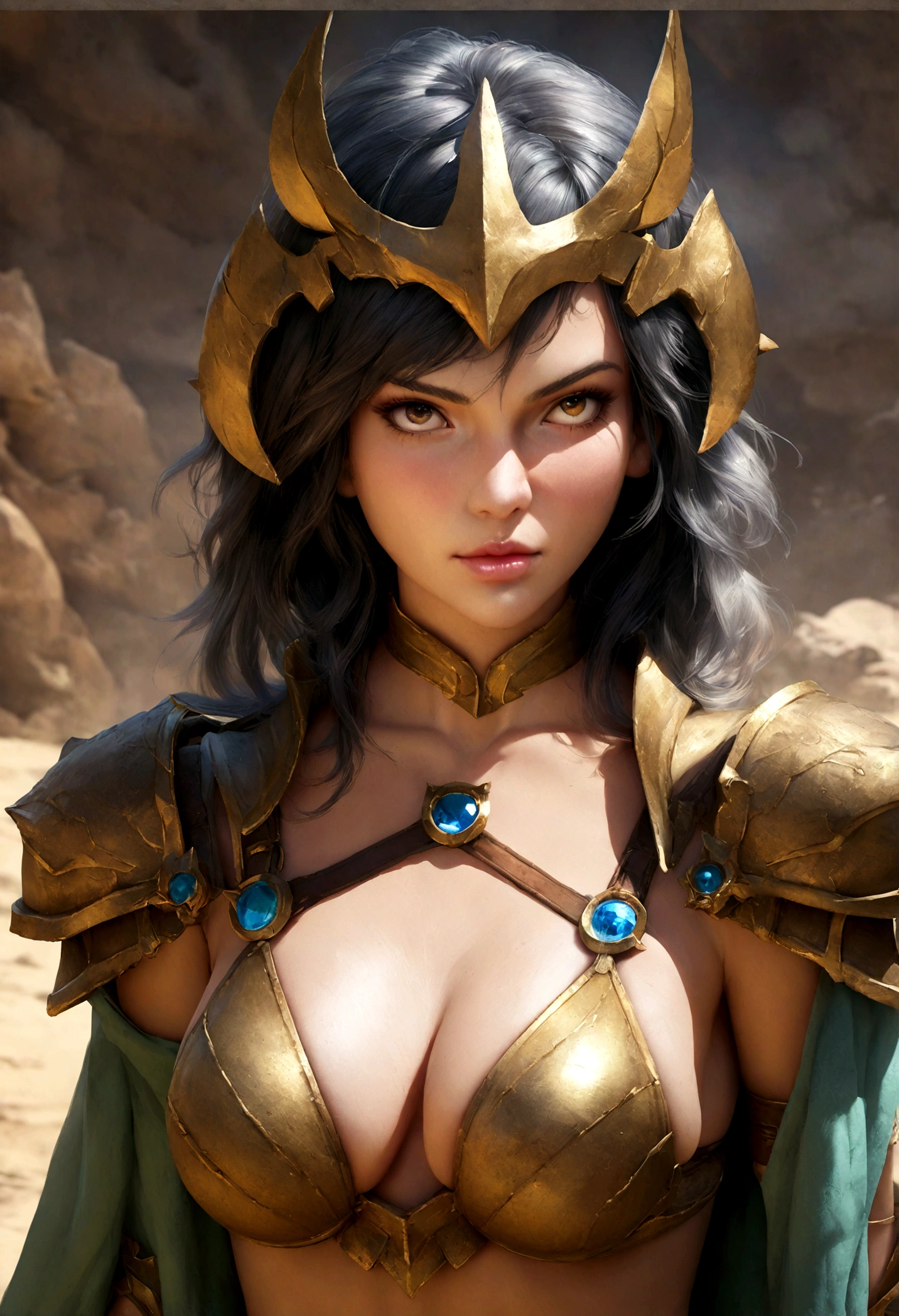 Super cool warrior woman, bikini armor, battlefield background, sexy body, detailed face and eyes, break, detailed, Realistic, highly detailed 4K digital art, octan render, bioluminic, Concept art break with 8K resolution, realism, by Mappa Studios,master part,best quality,official arts,illustartion,clear line,(Fresco_Cor),perfect composition,absurdity,fantasy,concentrated,rule of third, (full-body-shot:0.8)
