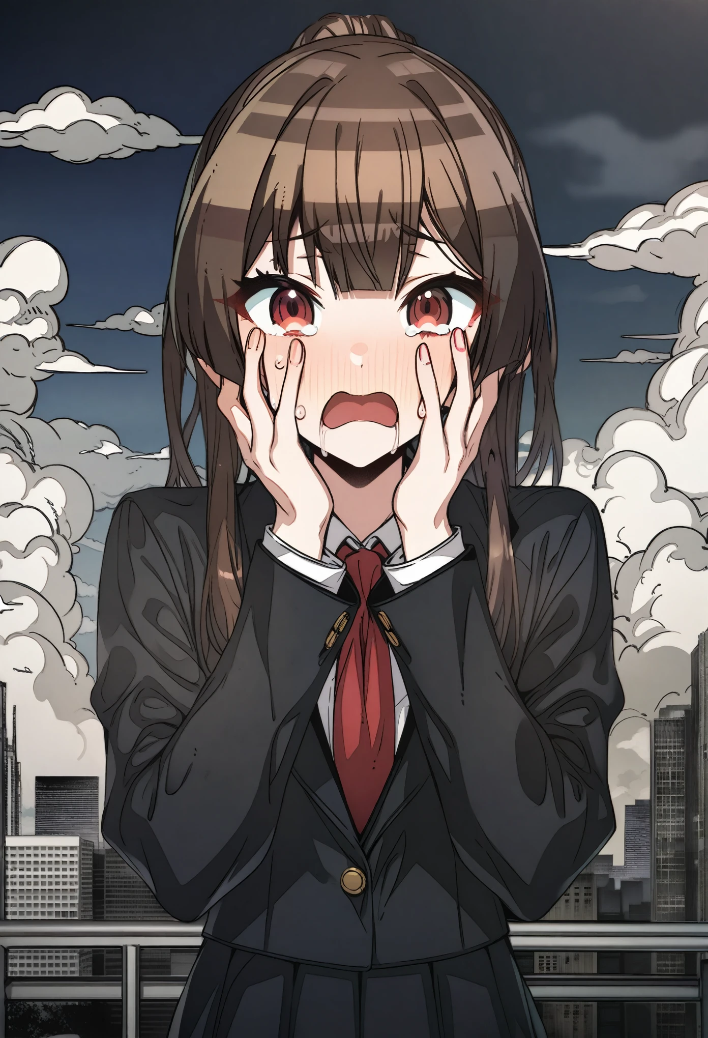 Nipples、Raped by a male Yankee、Being bullied by delinquents、Being forced to give a blowjob to a man、Dick、Covered in semen、Many large bruises、Girl、Girl、Short、Younger、Lower school year、Baby Face、flat chest、Watery eye、Marks of being beaten、Violence、Scared、At elementary schools, parks, homes, etc.、Bandage、Clothes that expose a lot of skin、No dialogue、Dynamic Angle、masterpiece、best quality、ultra-detail、scar、My hair is messy、scream and ask for help