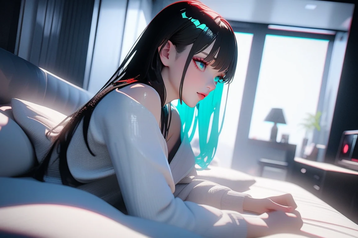 bedroom, [cyberpunk:15], [3D:7], [pop art:5], masterpiece, best quality, highres, newest, very aesthetic, General
