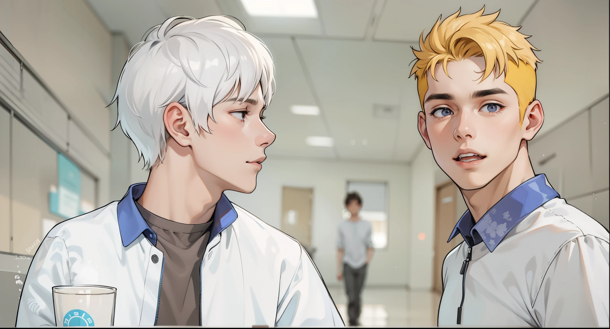 There are two young men of 17 years of age