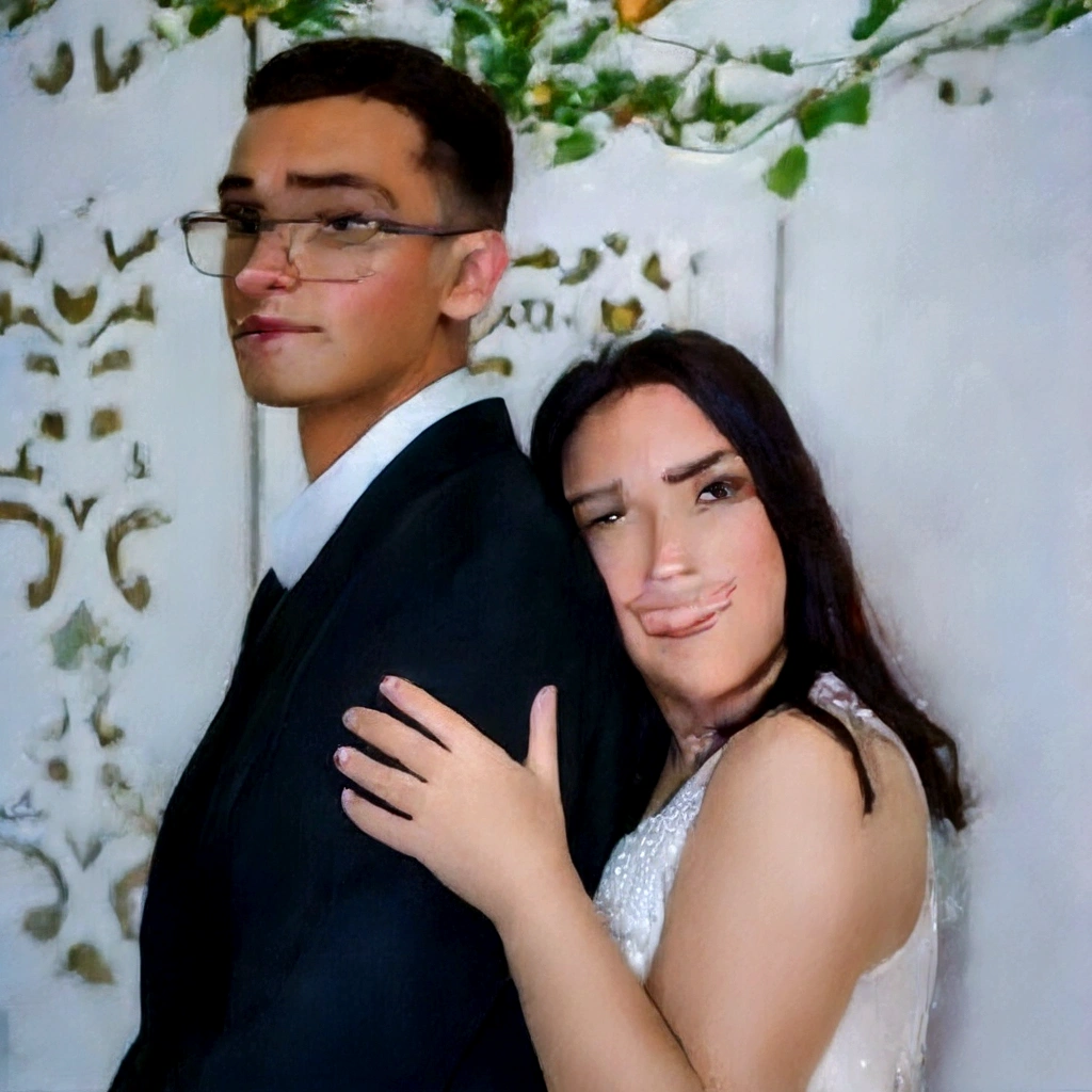 there is a man and a woman posing for a photo together, Foto do perfil, imagem de perfil, na frente do back drop branco, suave em _ o fundo, foto tirada em 2 0 2 0, foto de casamento, the background is heavenly, Lovely couple, retrato de casal, casal feliz, taken at the beginning of 2020, 😭🤮 💔, album photo