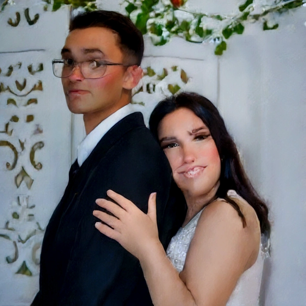 there is a man and a woman posing for a photo together, Foto do perfil, imagem de perfil, na frente do back drop branco, suave em _ o fundo, foto tirada em 2 0 2 0, foto de casamento, the background is heavenly, Lovely couple, retrato de casal, casal feliz, taken at the beginning of 2020, 😭🤮 💔, album photo