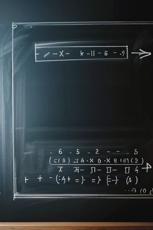 make a chalkboard with math drawing drawing