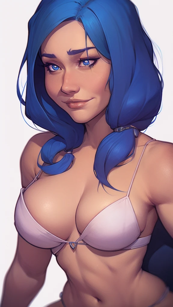 um close up de um desenho animado de uma mulher com um rabo de cavalo, Lois van Baarle e Rossdraws, style digite germe, digite germe and lois van baarle, desenho animado rossdraws vibrante, even model | digite germe, digite germe style, digite germe and rossdraws, digite germe on artstation pixiv