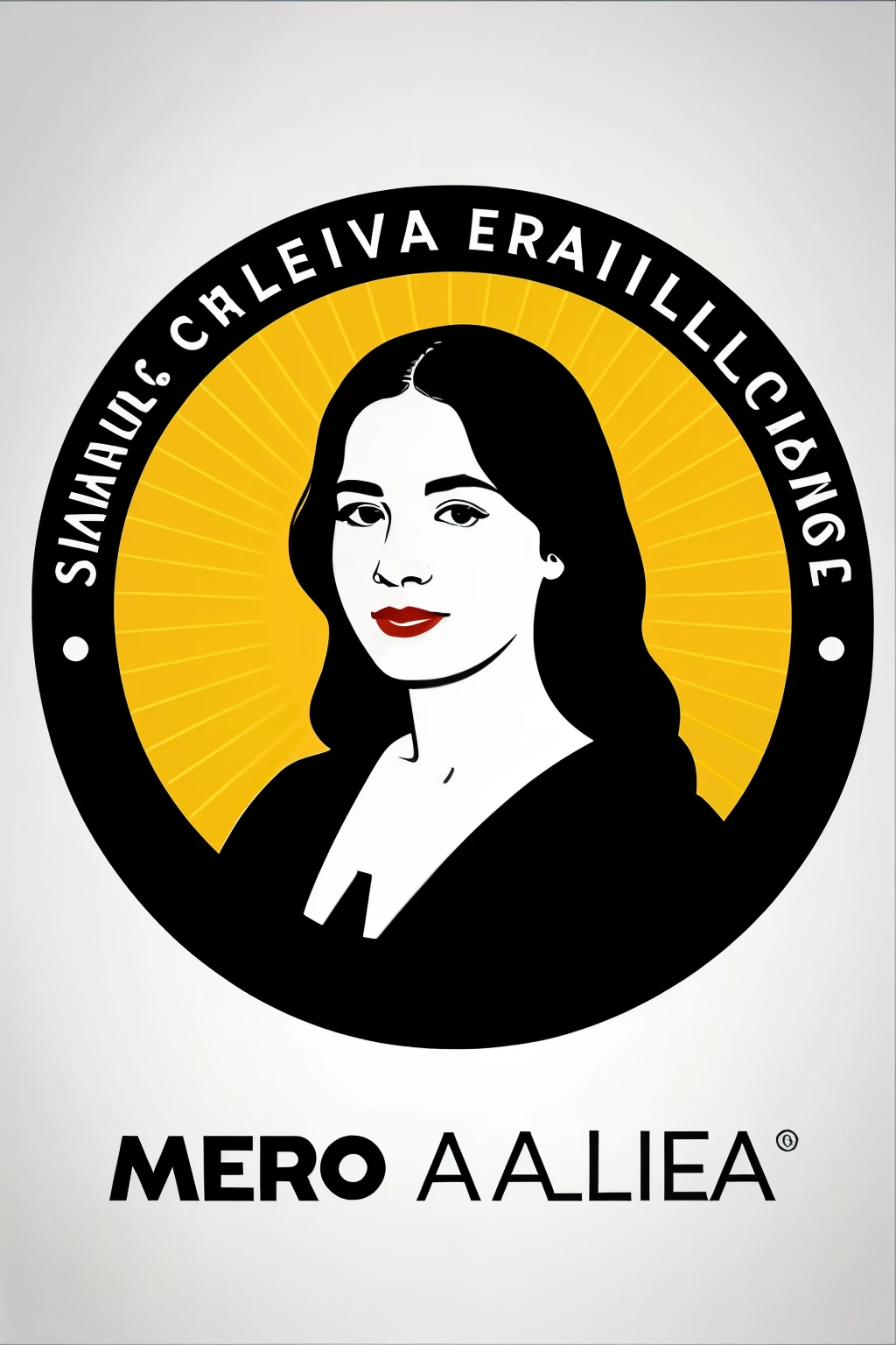 ((mejor calidad)), ((obra maestra)), (detallado), logo profesional, Alexa Valencia, graphic designer, creativo