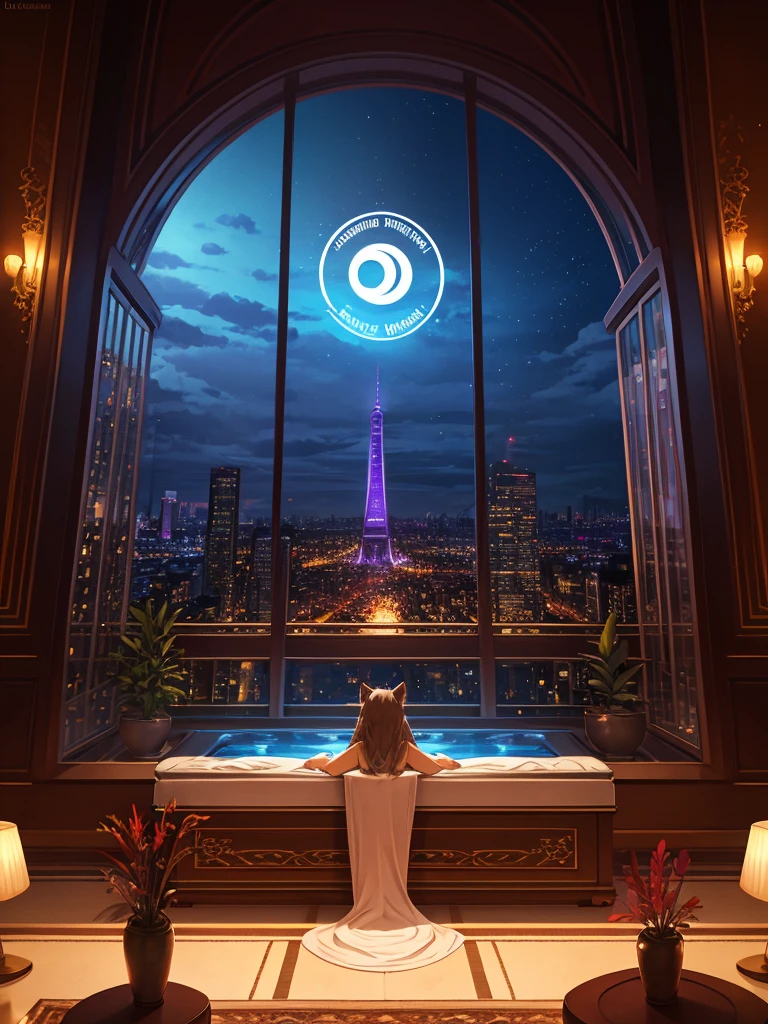 (traditional Penthouse style:0.9) , Hallucination, daydream , Fear , bokeh , get wild , (Penthouse logo mark) , Luxury , relax