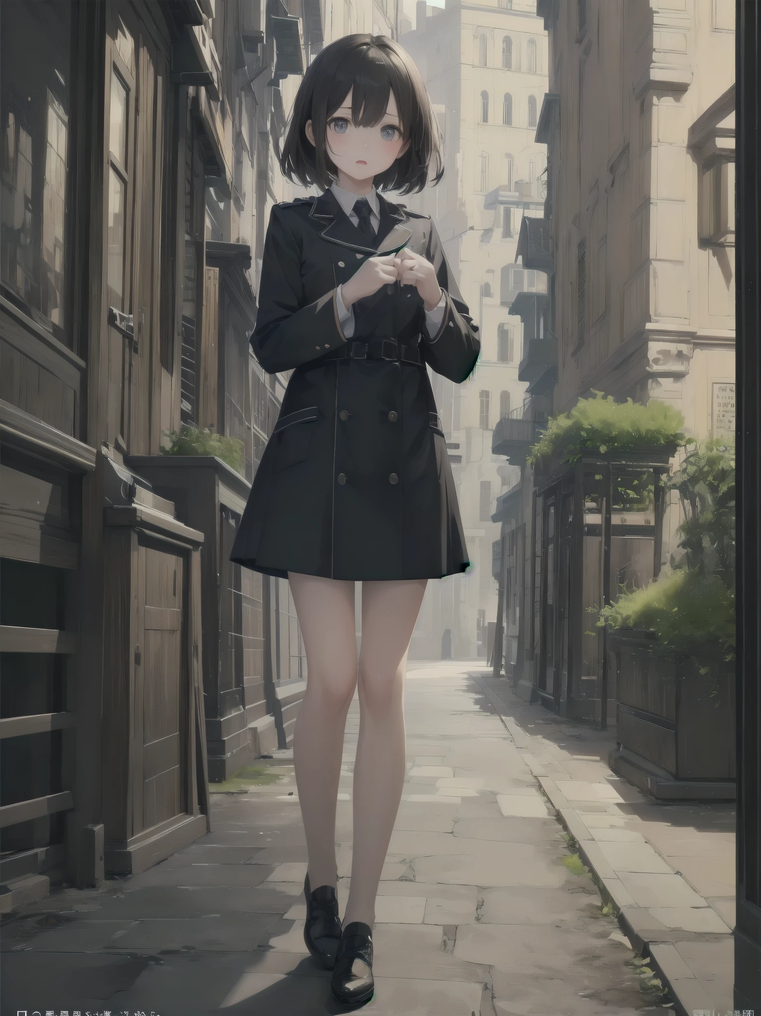 Masterpiece、high quality、high resolution、One girl、solo、uniform, Surprised expression, Standing in the park, At night,Half-body photo, Super detailed, Ultra HD、cute、A shy and shy pose、Capture your subjects at their best with photogravure settings