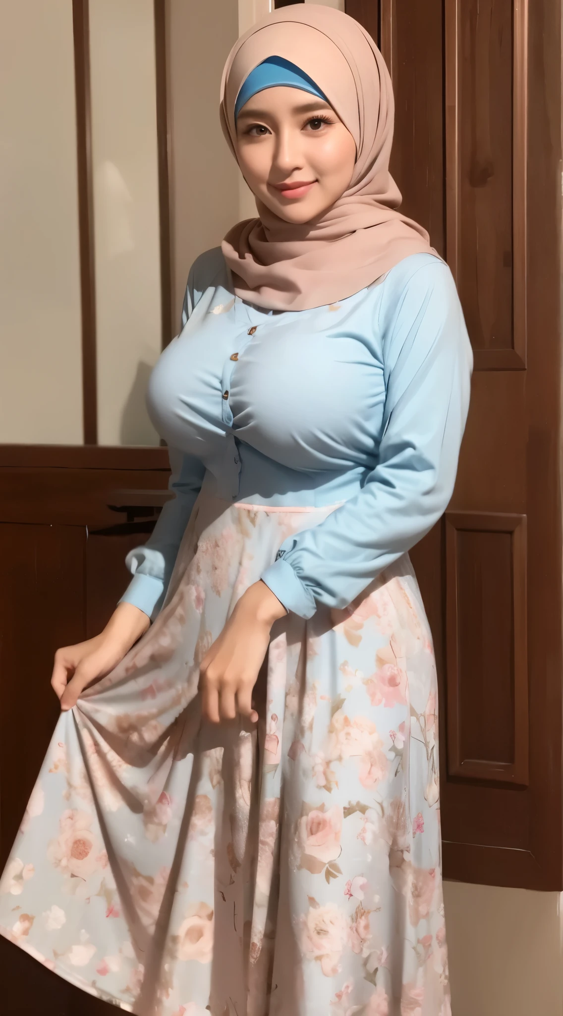 Hijab big breast realistic