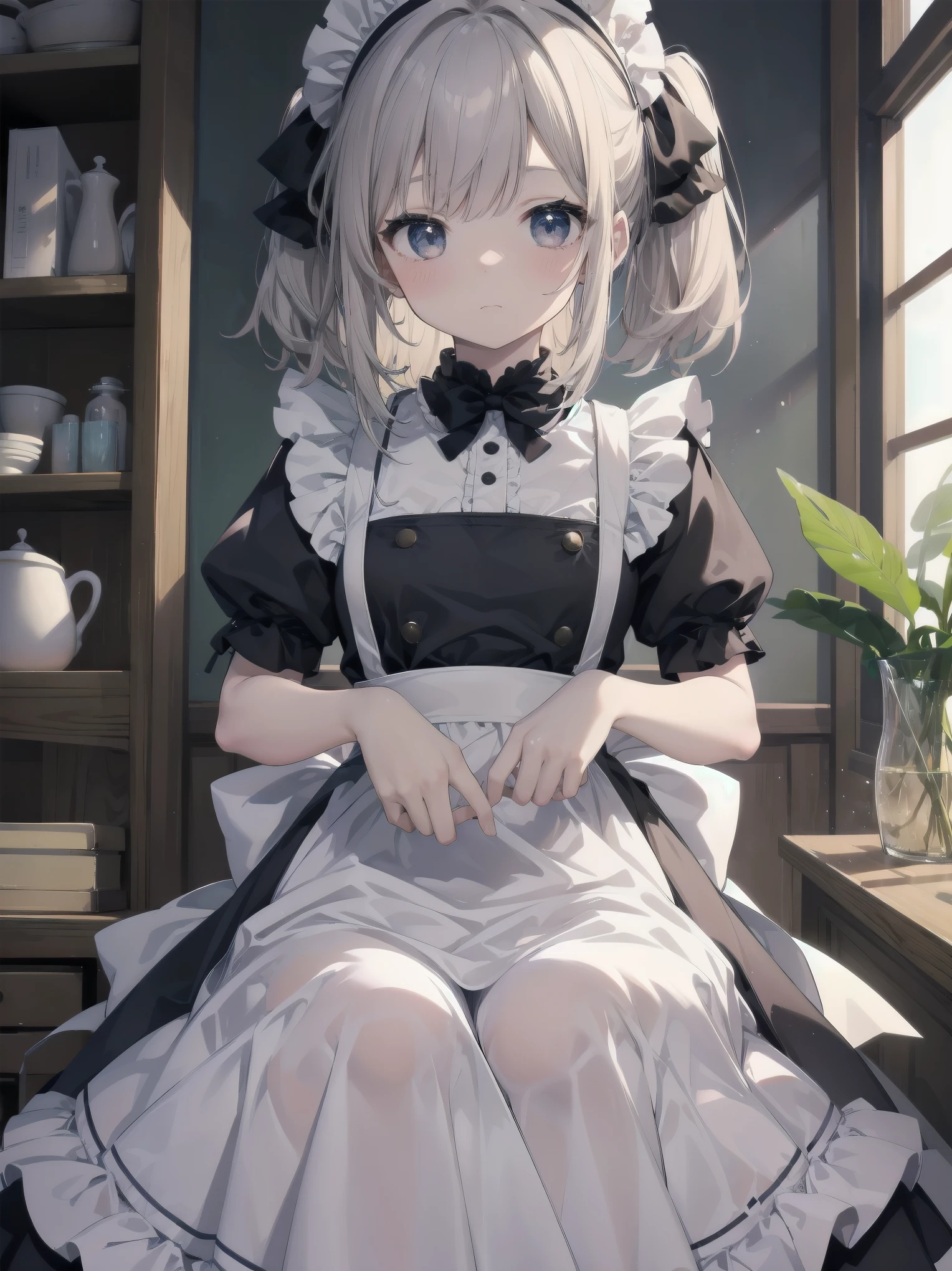 Masterpiece、Disorganized、矛盾するほどのDisorganized、可愛すぎてcuteDisorganized、cute、Super cute、girl、solo、Maid