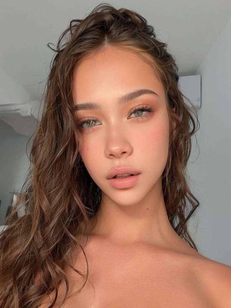 ((masterpiece)), ((best quality)), (detailed), perfect, solo, two-headed Ella Purnell, a woman, gorgeous woman, luscious lips, brown hair, ponytail, blue eyes, ((extremely detailed eyes)), eyes closing, deep cleavage, sexy, (two heads, conjoined_dicephalus), (kissing:1.4), blushing, extremely aroused, walking in hot desert, exhausted, eyes closing, falling asleep, dirty skin, yawning, ((focus on faces:1.3)), ((cheeks rubbing together)), nuclear wasteland