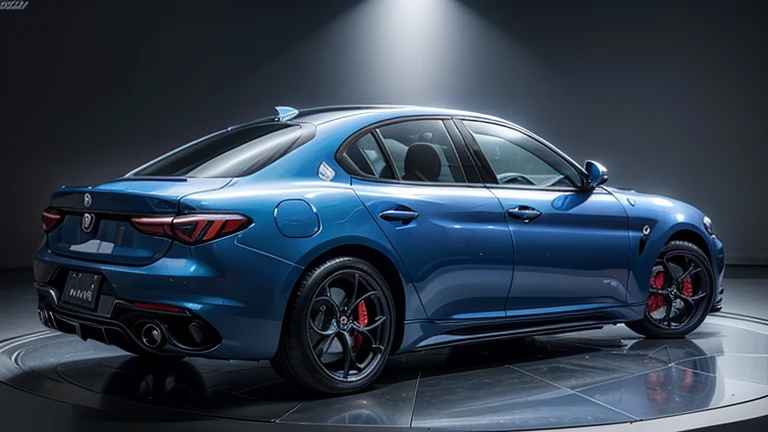 An image of a metallic blue 2024 Alfa Romeo Giulia