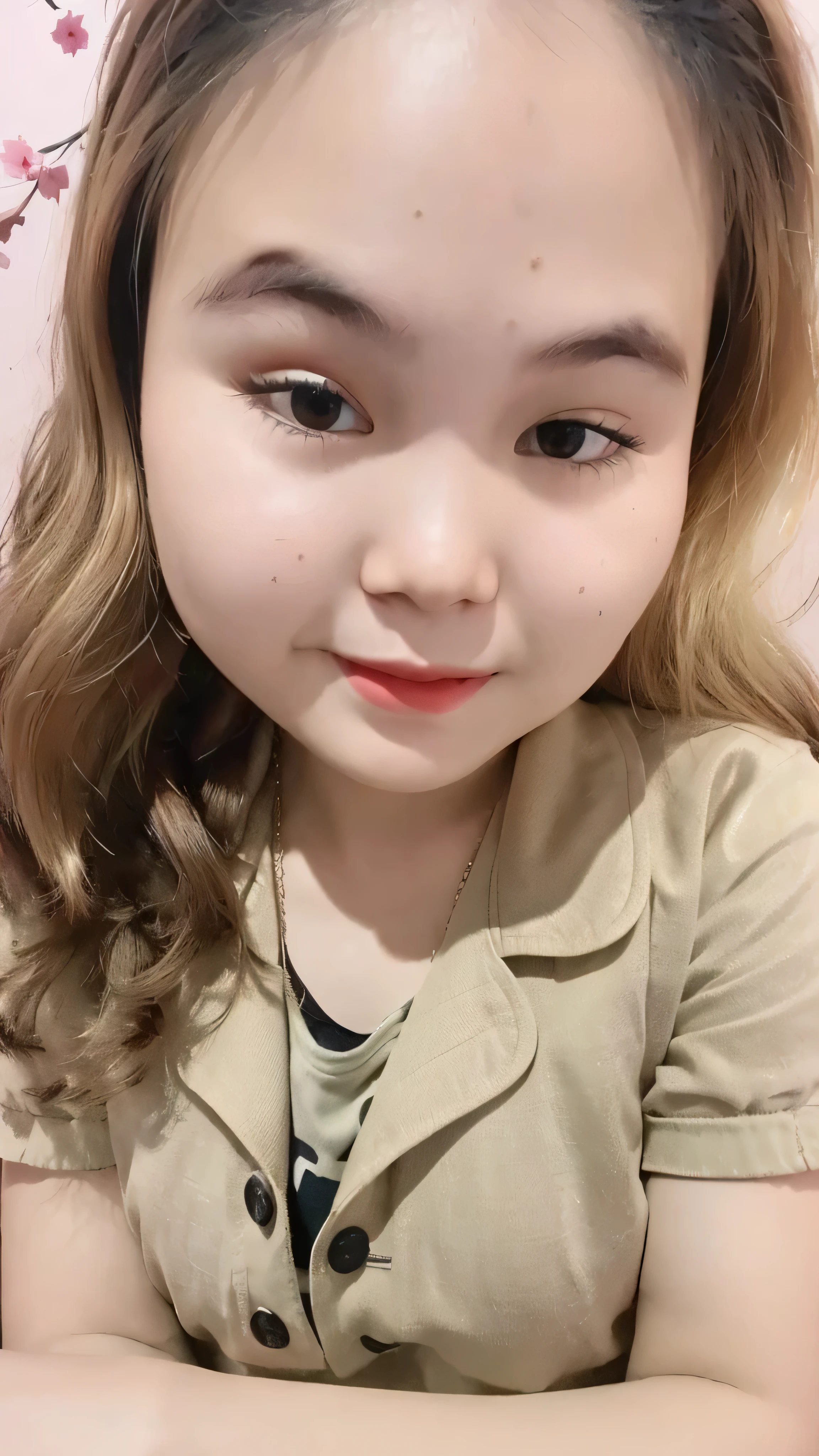 (super highest quality:1.3) (very realistic, Photoreal:1.3), (Realistic and very high quality:1.3), soft light, (brown hair, 1 girl, highly detailed eyes and face, beautifully detailed nose, thin and beautiful eyes, Pure beauty, cute, young, (smaller and flat chest), realistic face, realistic body, beautiful thigh, open shirt, mini skirt, full-body porttrait, , sitting, open legs, cherry blossom background