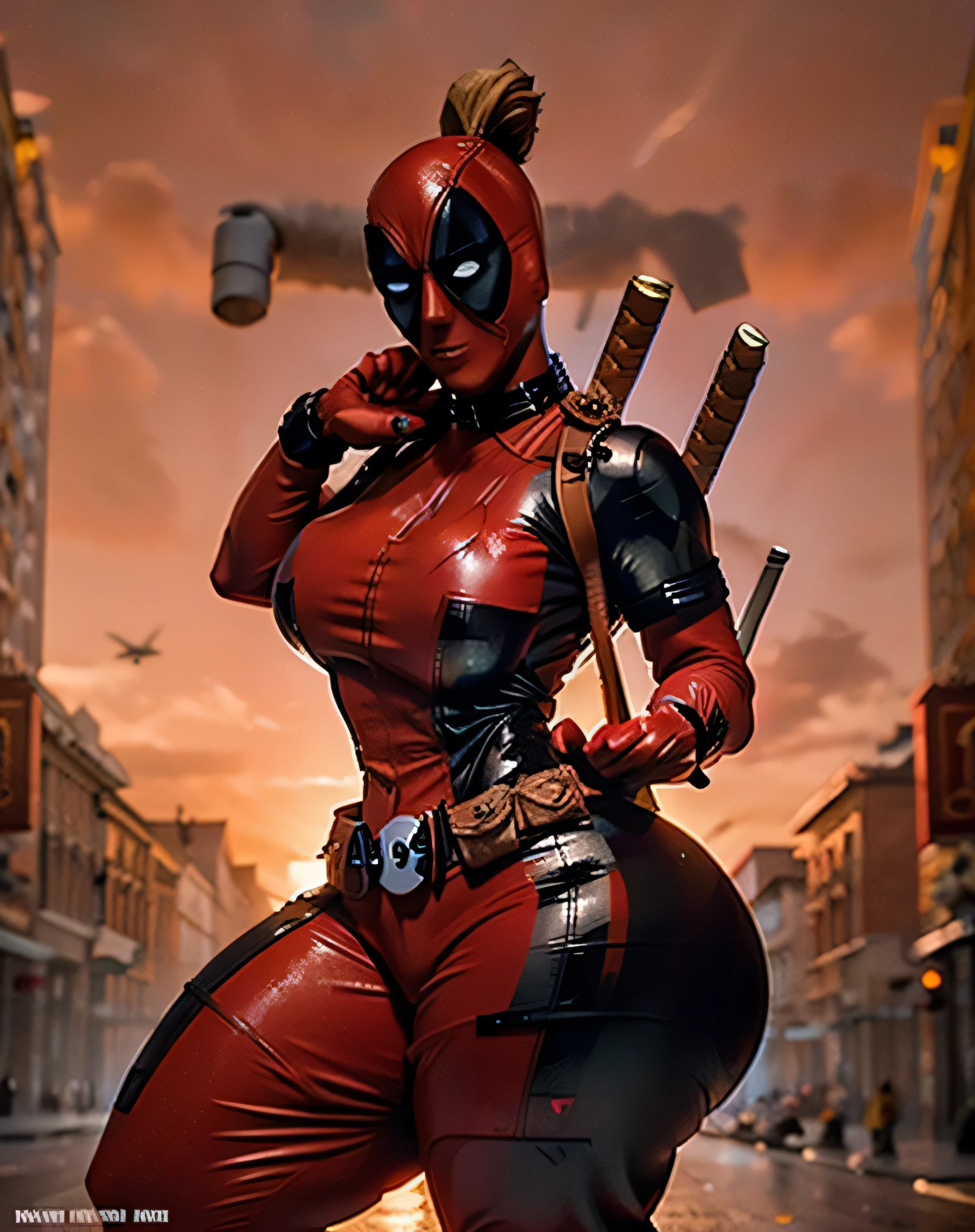 lady Deadpool de corpo espetacular