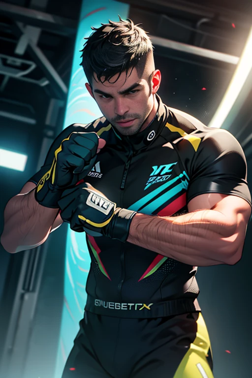 a muscular boxer in the ring, steely facial expression, wearing boxing gloves, detailed and accurate anatomy, masterpiece, high quality, 16k, UHD resolution
Hyper-detailed, insane details, Beautifully color graded, Unreal Engine, DOF, Super-Resolution, Megapixel, Cinematic Lightning, Anti-Aliasing, FKAA, TXAA, RTX, SSAO, Post Processing, Post Production, Tone Mapping, CGI, VFX, SFX, Insanely detailed and intricate, Hyper maximalist, Hyper realistic, Volumetric, Photorealistic, ultra photoreal, ultra-detailed, intricate details, 8K, Super detailed, Full color, Volumetric lightning, HDR, Realistic, Unreal Engine, 16K, Sharp focus, octane render --v testp
