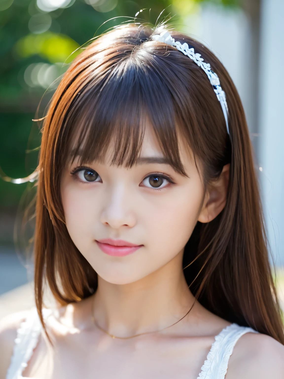 (Best-quality, Masterpiece, Ultra-High-Resolution, (Photorealistic:1.4), Raw Photo,  depth of field, professional lighting, perfect anatomy, extremely details), 1girl, -yeld, thost famous Japanese idol, face focus, close-up of face, ((extremely cute realistic-face like the most popular Japanese idol, ((extremely cute and extremely big round-eyes)), extremely cute and  extremely realistic hair)), (((extremely beautiful and extremely realistic skins))), extremely cute and extremely realistic long-eyelashes, extremely cute and extremely realistic lips, innocent smile